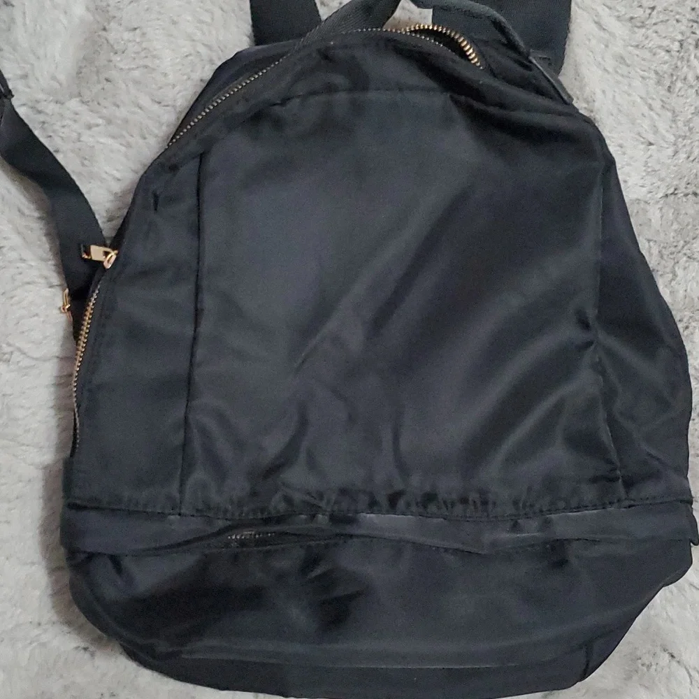Black nylon mini backpack - Picture 2 of 9